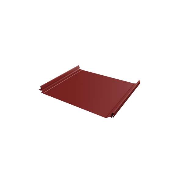 Кликфальц Pro 0,45 PE с пленкой на замках RAL 3011 коричнево-красный фото 1