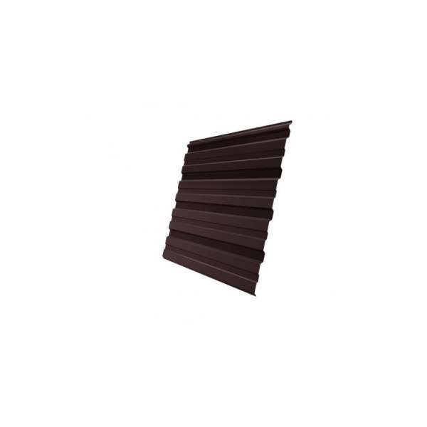 Профнастил С10R GL 0,5 Стальной бархат RAL 8017 шоколад фото 1
