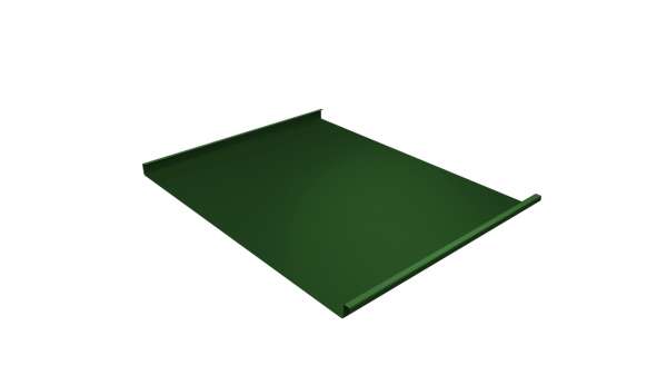 Фальц двойной стоячий 0,45 PE с пленкой на замках RAL 6002 лиственно-зеленый