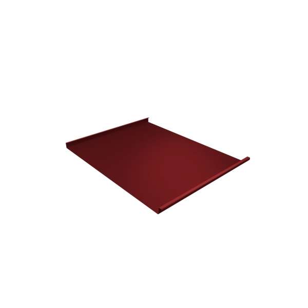 Фальц двойной стоячий 0,45 PE с пленкой на замках RAL 3011 коричнево-красный фото 1