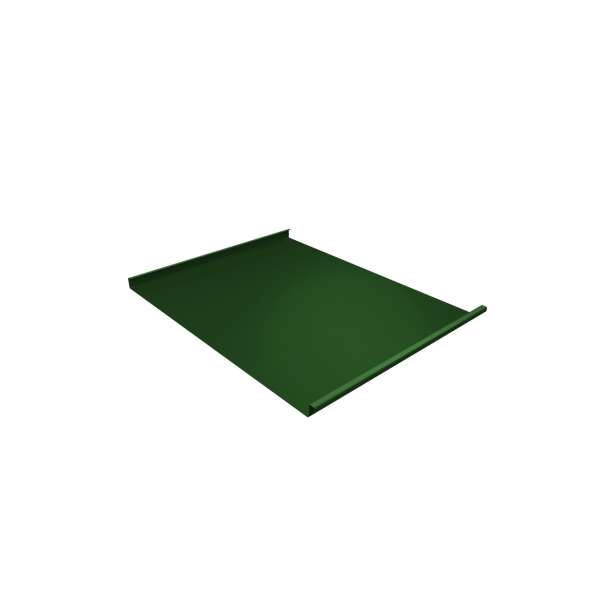 Фальц двойной стоячий 0,45 PE с пленкой на замках RAL 6002 лиственно-зеленый фото 1
