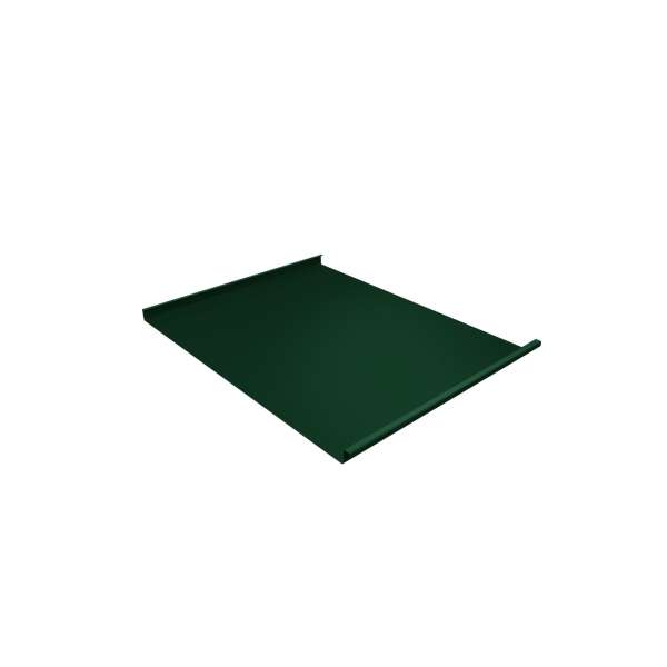 Фальц двойной стоячий 0,7 PE с пленкой на замках RAL 6005 зеленый мох фото 1