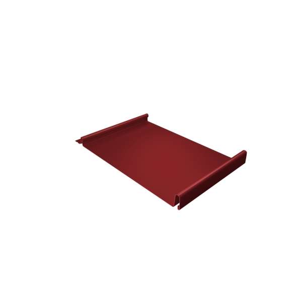 Кликфальц 0,5 Satin с пленкой на замках RAL 3011 коричнево-красный фото 1