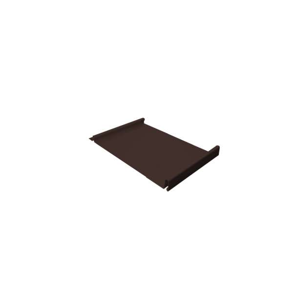 Кликфальц GL 0,5 GreenCoat Pural BT с пленкой на замках RR 887 шоколадно-коричневый (RAL 8017 шоколад) фото 1
