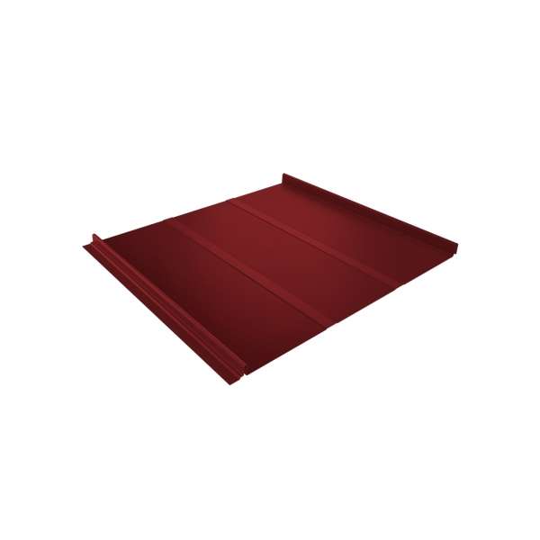 Кликфальц Line 0,5 Satin с пленкой на замках RAL 3011 коричнево-красный фото 1