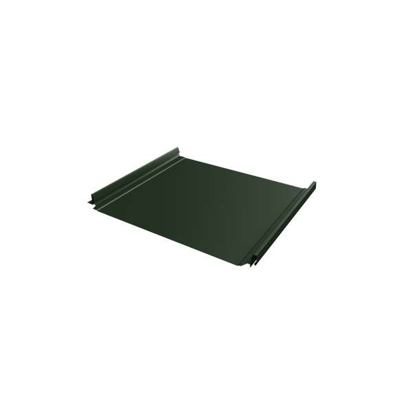 Кликфальц Pro 0,5 GreenCoat Pural BT, matt с пленкой на замках RR 11 темно-зеленый (RAL 6020 хромовая зелень) фото 1