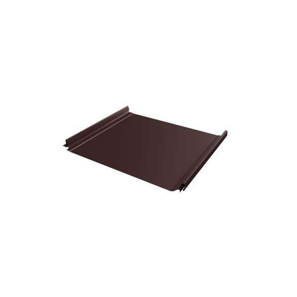Кликфальц Pro 0,5 GreenCoat Pural BT, matt с пленкой на замках RR 887 шоколадно-коричневый (RAL 8017 шоколад) фото 1