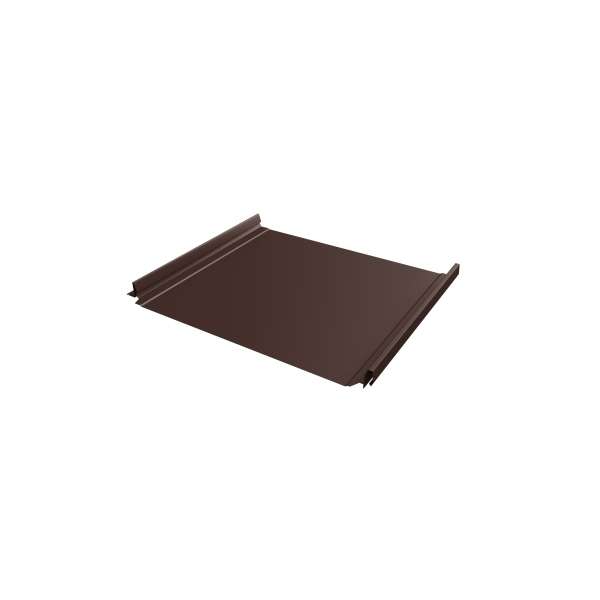 Кликфальц Pro Grand Line 0,5 Rooftop Matte с пленкой на замках RAL 8017 шоколад фото 1