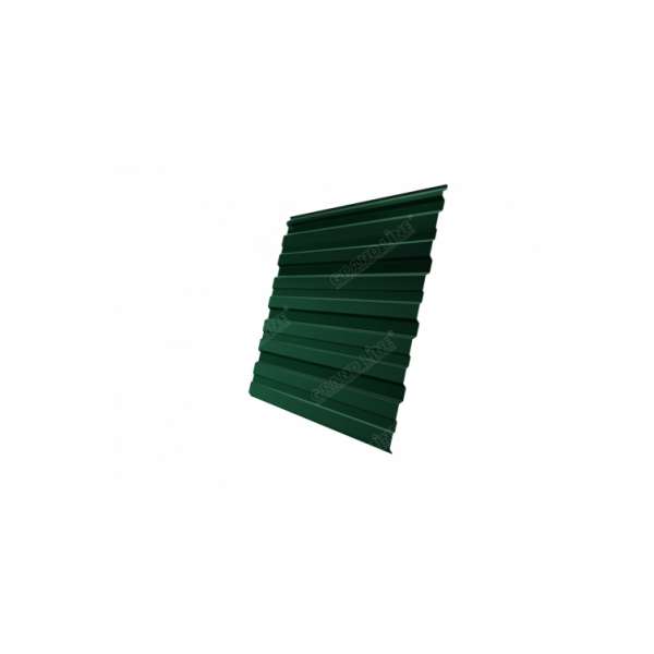 Профнастил С10R 0,45 PE-Double RAL 6005 зеленый мох фото 1